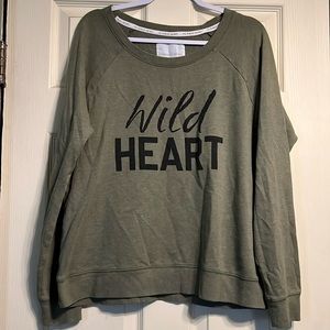 Victoria's Secret Dark Green 'Wild Heart' Pullover